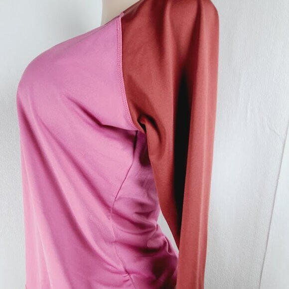 The North Face Women's Burgundy Pink Crew Neck Active Training T-Shirt Size L - Picture 4 of 11